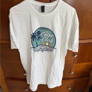 New White Graphic glassybaby color club T-Shirt